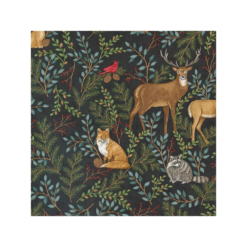 Patchworková tkanina - Moda - Woodland Winter by Deb Strain 56090-17