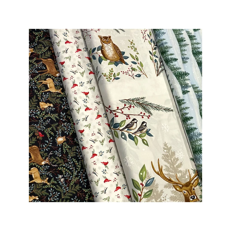 Patchworková tkanina - Moda - Woodland Winter by Deb Strain 56096-11