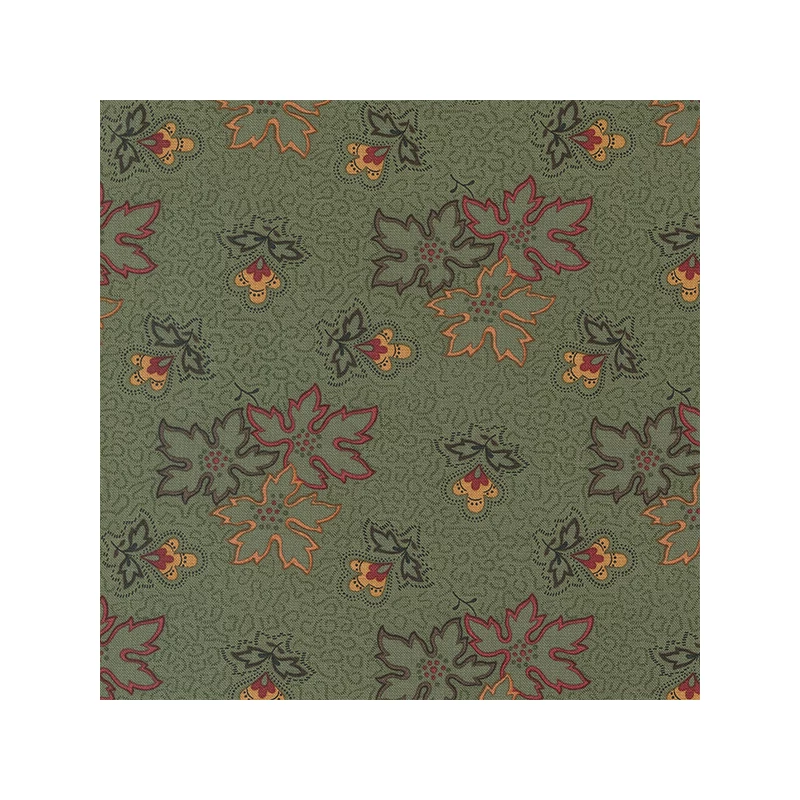 Patchworková tkanina - Moda - Fluttering Leaves by Kansas Troubes 9730-15