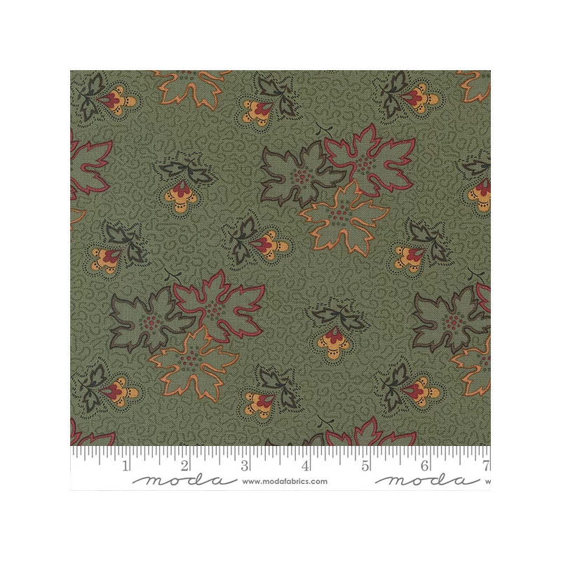 Patchworková tkanina - Moda - Fluttering Leaves by Kansas Troubes 9730-15