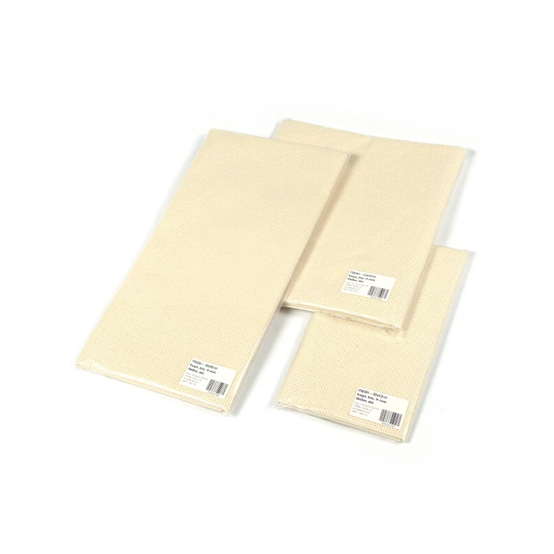 Kongré, krížikové vyšívacie plátno Aida, 14 count - ecru, 30x53 cm