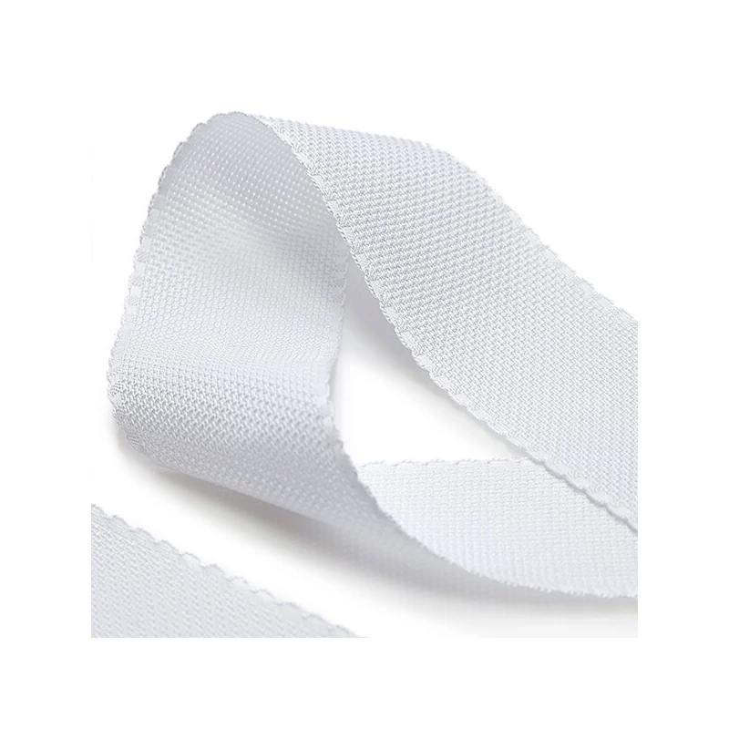 Kongré, krížiková vyšívacia stuha Aida, 16 count, šírka 5 cm- biela