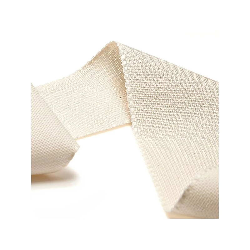 Kongré, krížiková vyšívacia stuha Aida, 16 count, šírka 8,5 cm - ecru