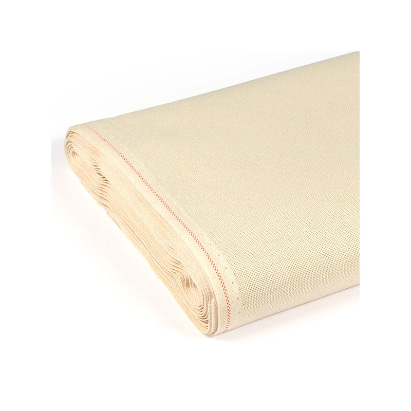 Vyšívacie plátno, Linda, 27 count,  šírka 140 cm - ecru, 10 cm