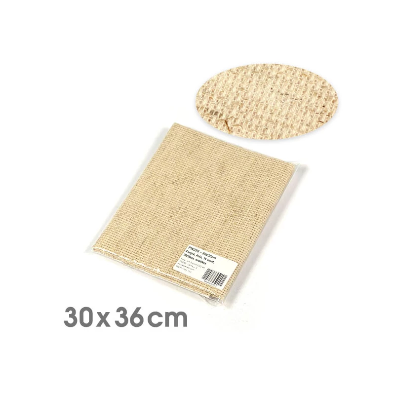 Kongré, krížikové vyšívacie plátno Aida, 14 count - rustikálne, 30x36 cm