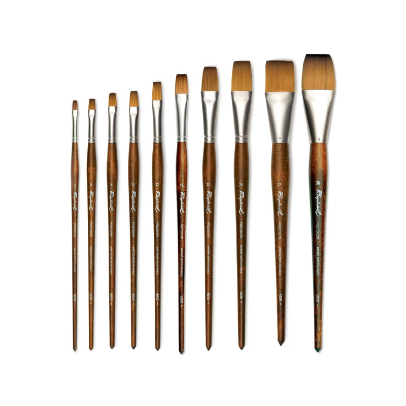 Plochý štetec s dlhými štetinami Raphael Precision 8930 - 0