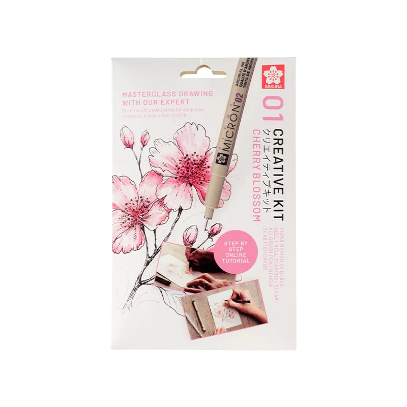 Sada na kreslenie Sakura Creative kit - Cherry Blossom