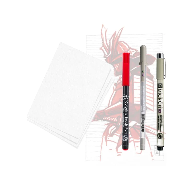 Sada na kreslenie Sakura Creative kit - Samurai