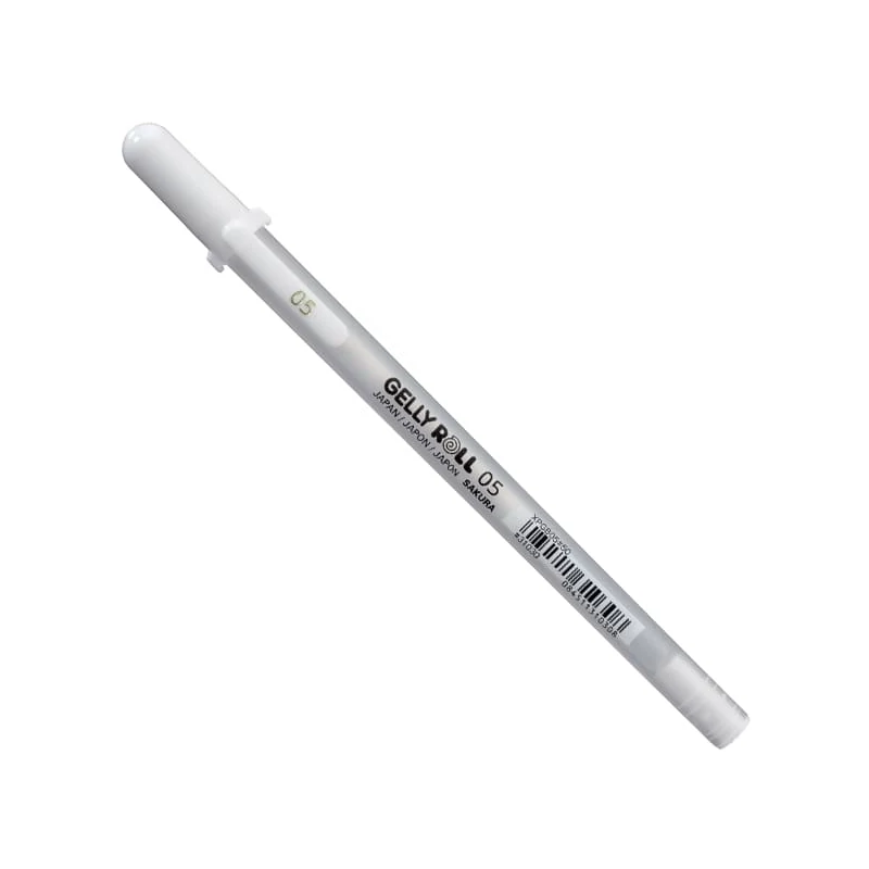 Gélové pero Sakura Gelly Roll Basic, 05 (0,3mm) - white