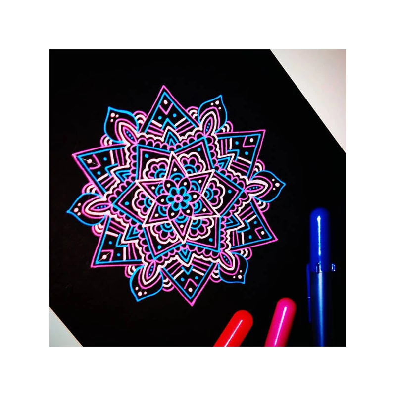 Gélové pero Sakura Gelly Roll Moonlight - 418, fluo vermillion