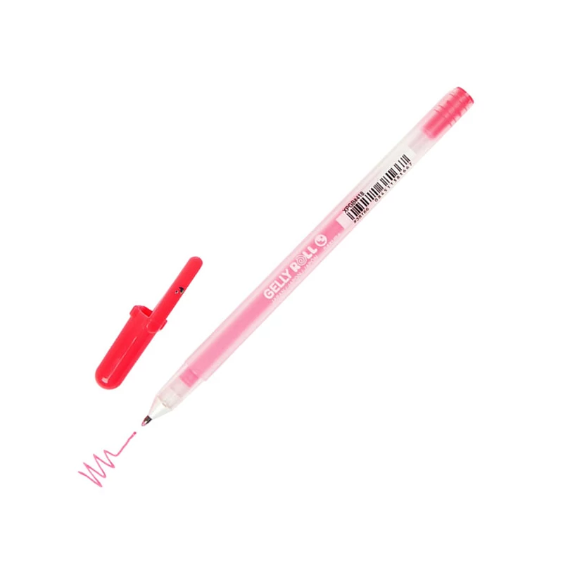 Gélové pero Sakura Gelly Roll Moonlight - 418, fluo vermillion