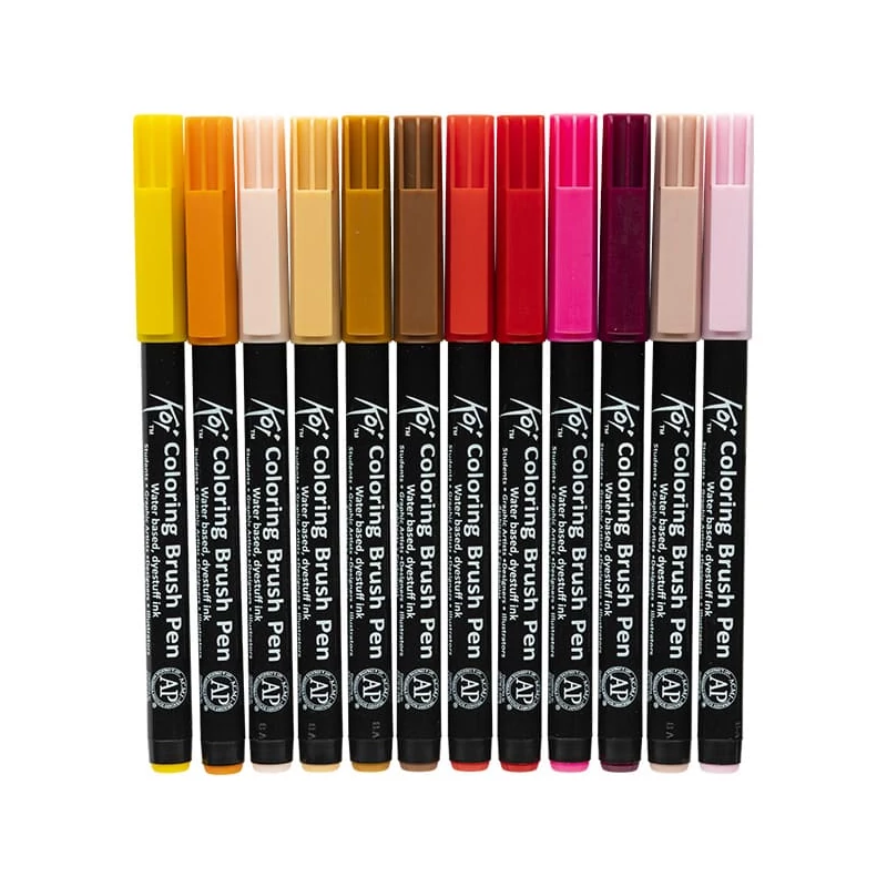 Sada štetcových popisovačov Sakura Koi Brush Pen - 24 ks