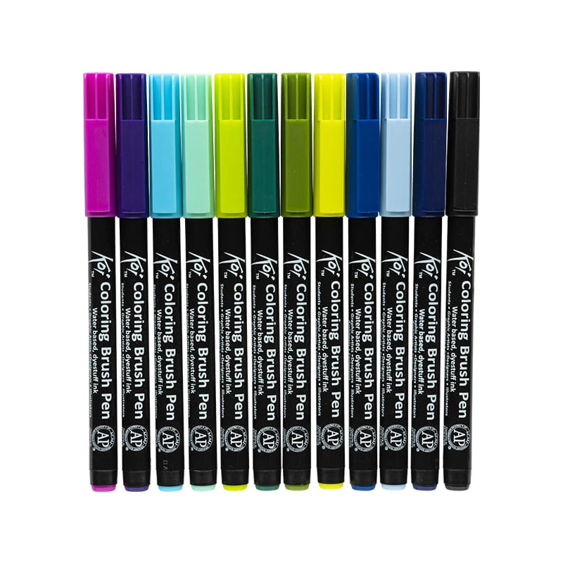 Sada štetcových popisovačov Sakura Koi Brush Pen - 24 ks