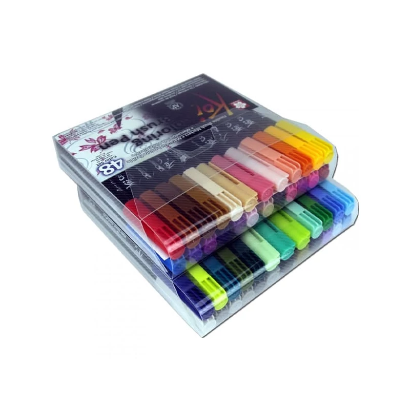 Sada štetcových popisovačov Sakura Koi Brush Pen - 48 ks