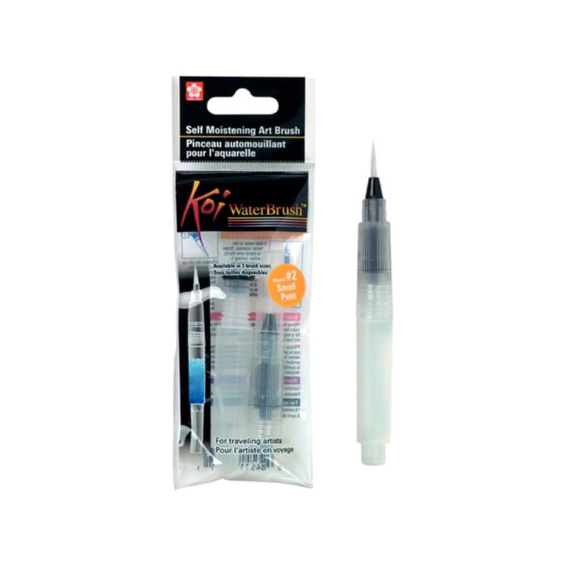 Štetec s nádržkou na vodu Sakura Koi, 4 ml - guľatý, S