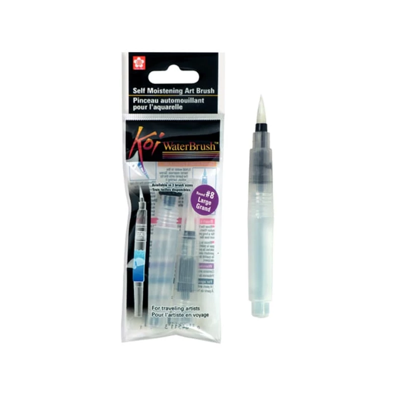Štetec s nádržkou na vodu Sakura Koi, 4 ml - guľatý, L