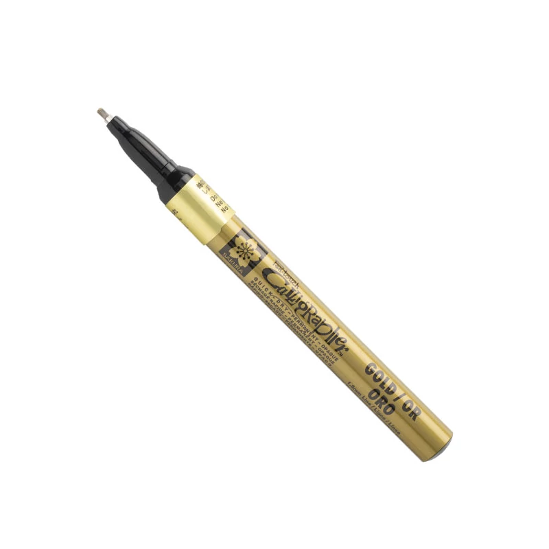 Lakový popisovač na kaligrafiu Sakura Pen-Touch Calligrapher, fine (1,8 mm) - gold