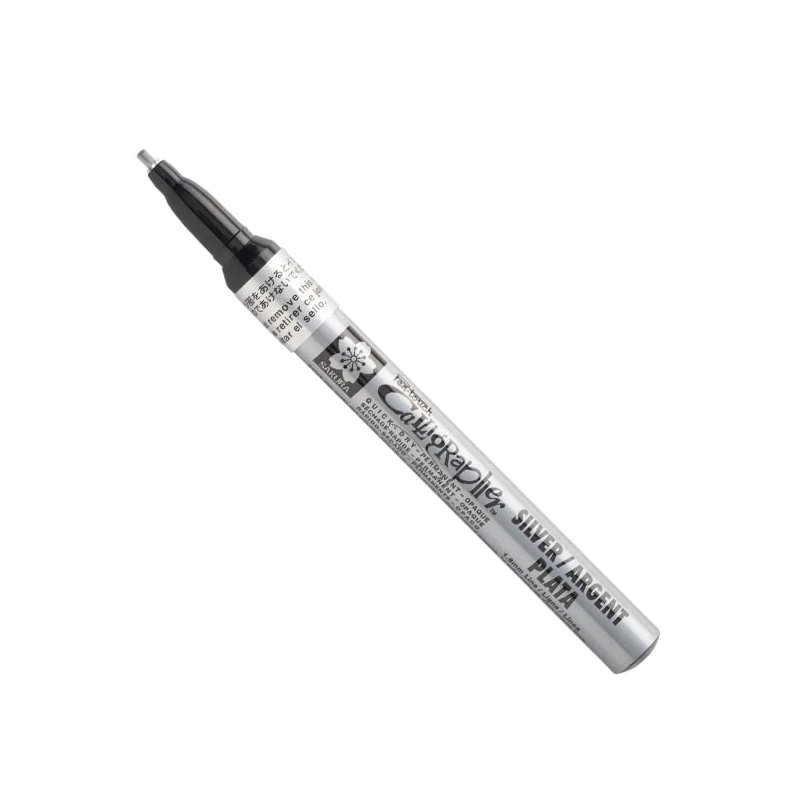 Lakový popisovač na kaligrafiu Sakura Pen-Touch Calligrapher, fine (1,8 mm) - silver
