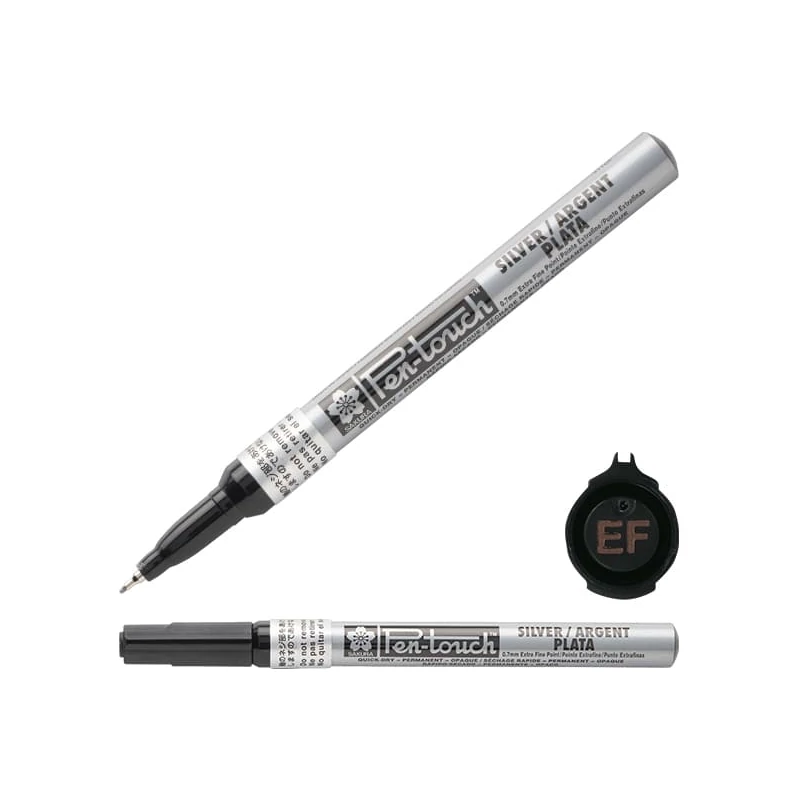 Lakový popisovač Sakura Pen-Touch, extra fine (0,7 mm) - silver