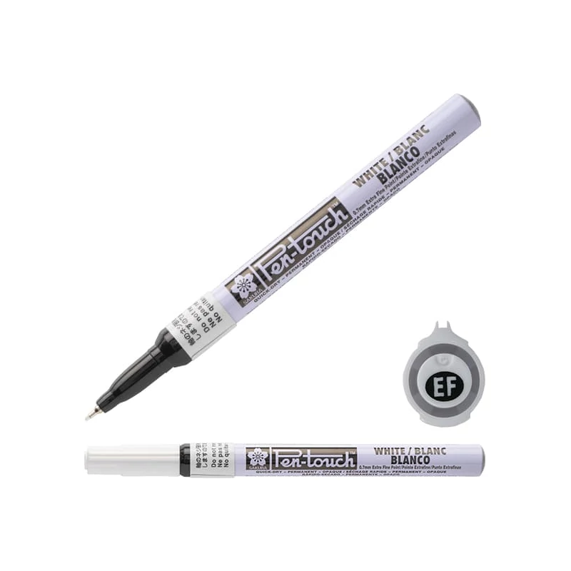 Lakový popisovač Sakura Pen-Touch, extra fine (0,7 mm) - white