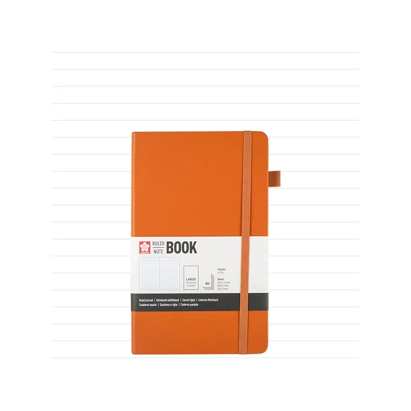 Sakura Ruled Note Book linajkový zápisník - 13x21 cm, amber