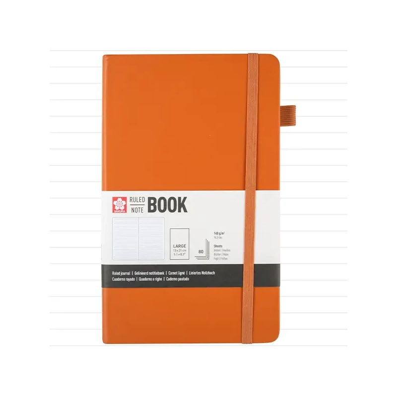Sakura Ruled Note Book linajkový zápisník - 13x21 cm, amber