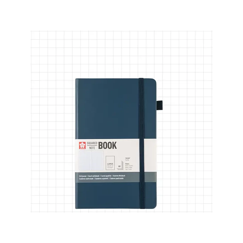 Sakura Squared Note Book štvorcový zápisník - 13x21 cm, deep indigo