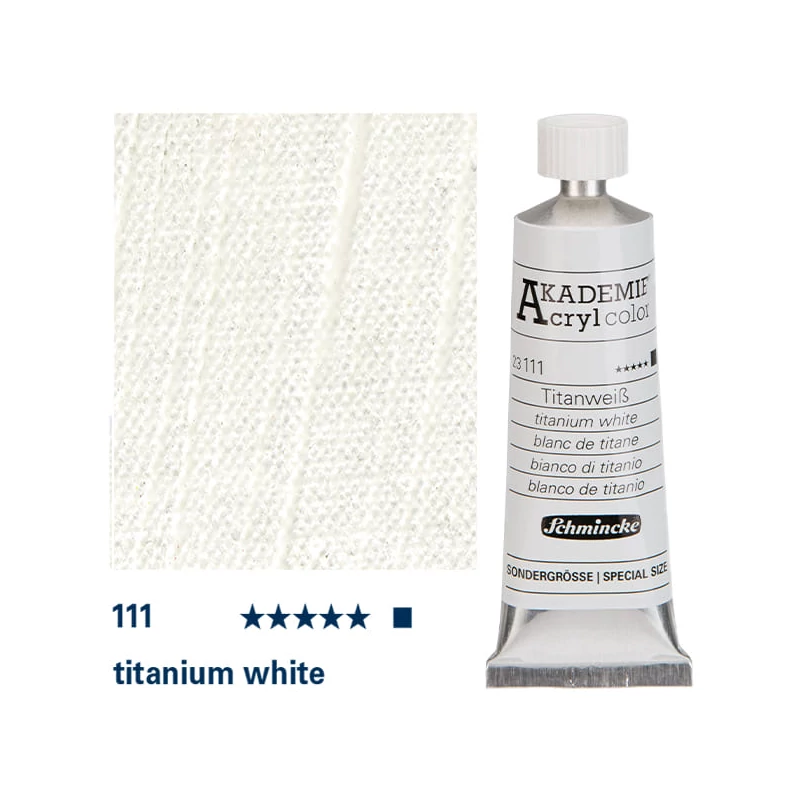 Akrylová farba Schmincke Akademie, 35 ml - 111, titanium white