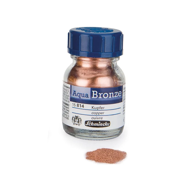 Prášok s metalickým efektom Schmincke Aqua Bronze, 20 ml - 814, copper