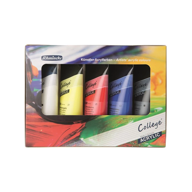 Sada akrylových farieb Schmincke College, 5x75 ml