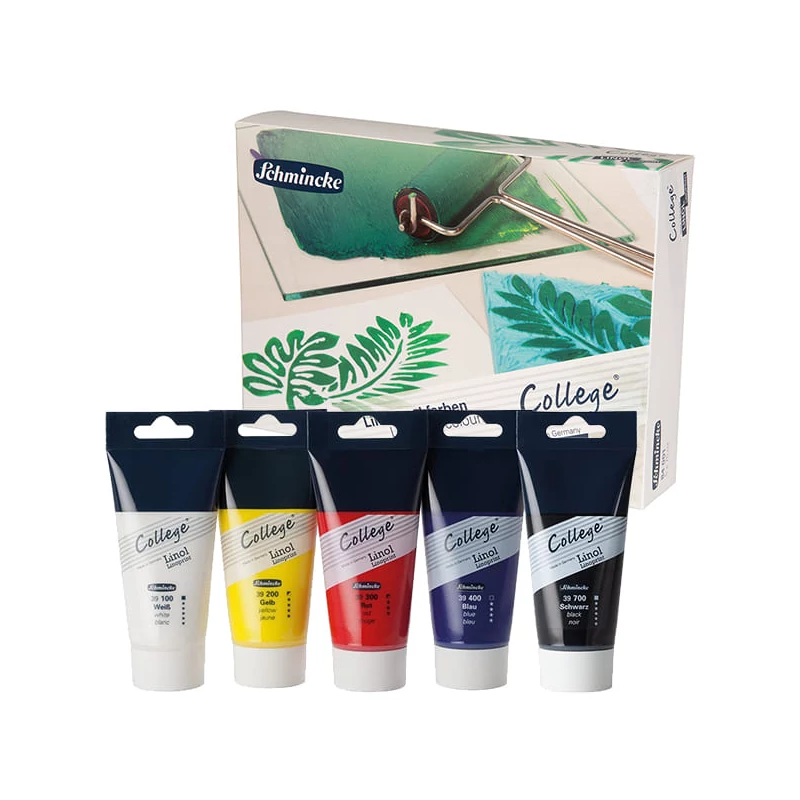 Sada farieb na linoryt Schmincke College Linol, 5x75 ml