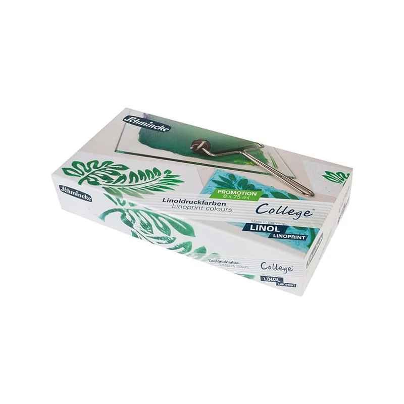 Sada farieb na linoryt Schmincke College Linol, 8x75 ml