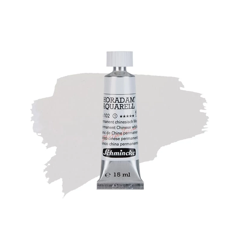 Akvarelová farba v tube Schmincke Horadam, 15 ml - 102, permanent chinese white