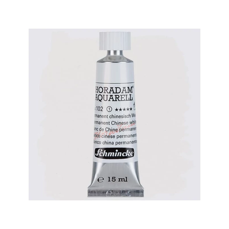 Akvarelová farba v tube Schmincke Horadam, 15 ml - 102, permanent chinese white