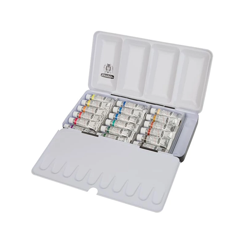Sada akvarelových farieb Schmincke Horadam - 18x5 ml, v kovovej krabičke