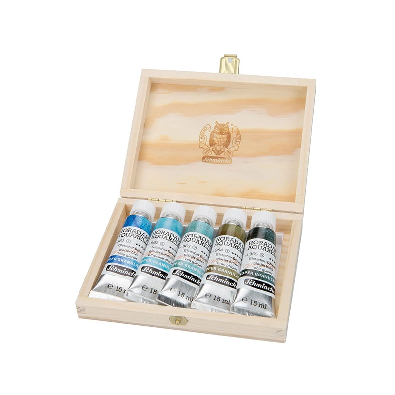 Akvarelová farba Schmincke Horadam, super granulačná - 5x15 ml, Glacier
