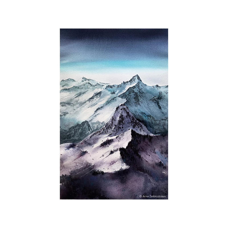 Akvarelová farba Schmincke Horadam, super granulačná - 5x15 ml, Glacier