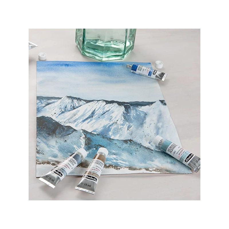 Akvarelová farba Schmincke Horadam, super granulačná - 5x15 ml, Glacier