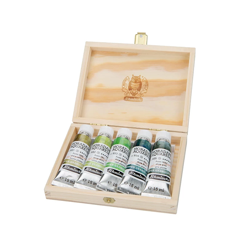 Akvarelová farba Schmincke Horadam, super granulačná - 5x15 ml - 5x15 ml, Shire