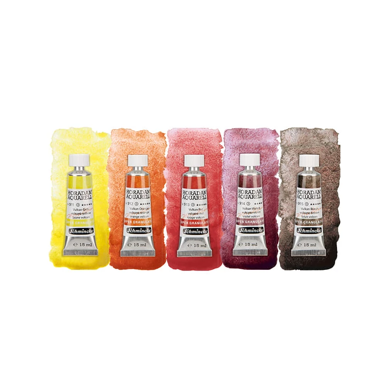 Akvarelová farba Schmincke Horadam, super granulačná - 5x15 ml, Volcano