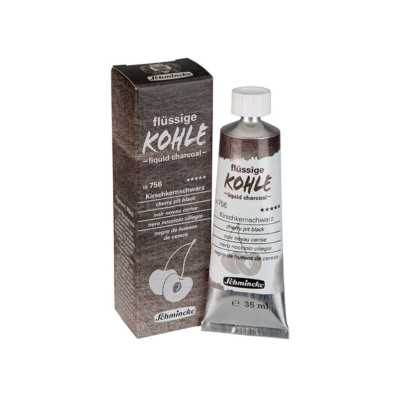  tekuté uhlie, 35 ml - 18756, cherry pit black