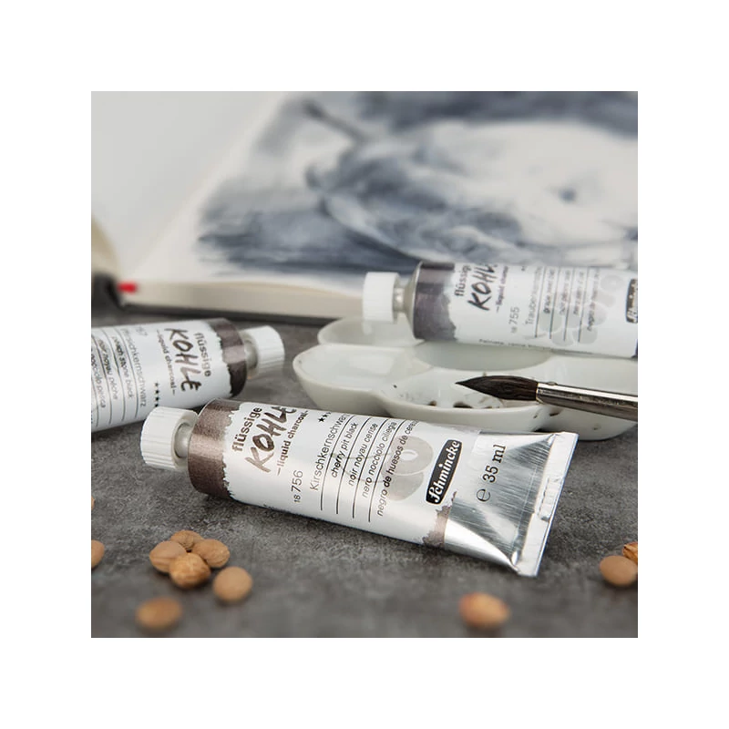  tekuté uhlie, 35 ml - 18756, cherry pit black