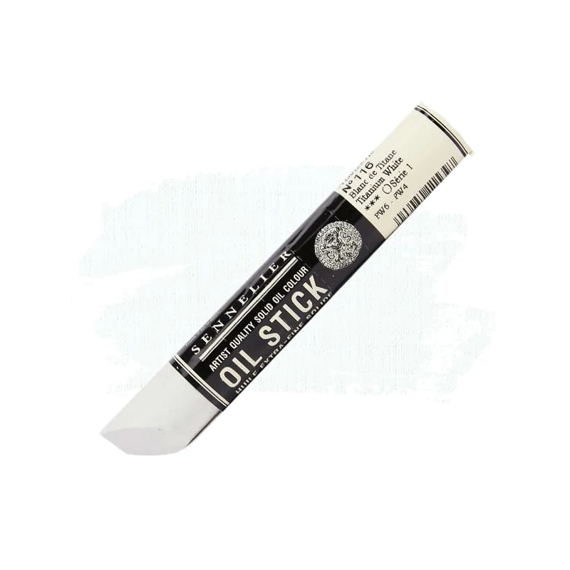 Olejová farba v tvare tyčinky Sennelier Oil Stick, 38 ml - 116, titanium white