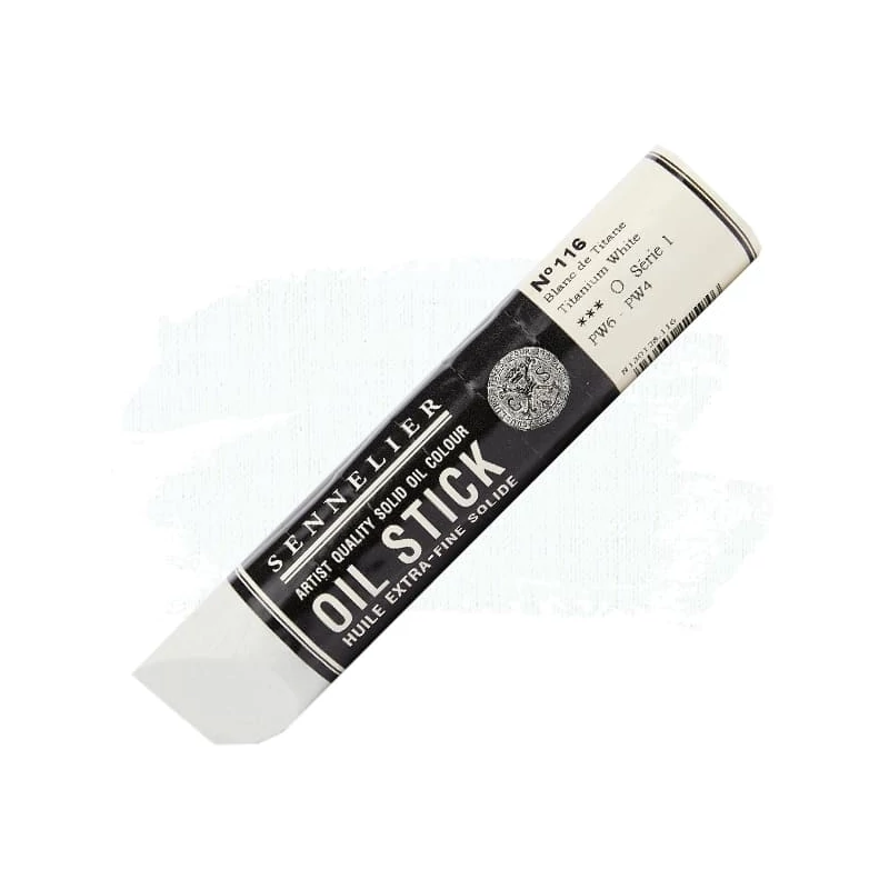 Olejová farba v tvare tyčinky Sennelier Oil Stick, 96 ml - 116, titanium white