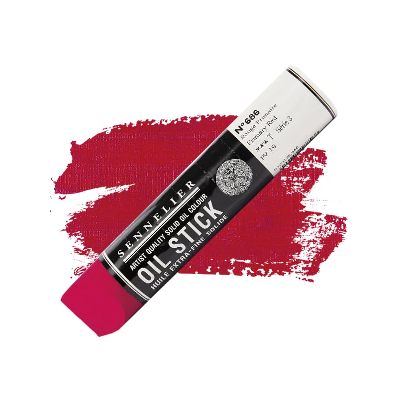 Olejová farba v tvare tyčinky Sennelier Oil Stick, 96 ml - 686, primary red