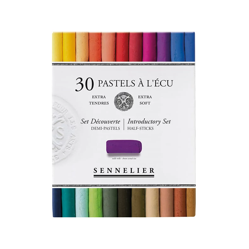 Sada suchých pastelov Sennelier - 30x1/2 ks, základná (Introductory)