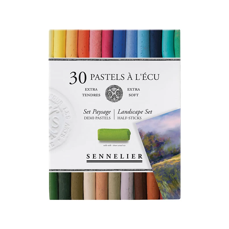 Sada suchých pastelov Sennelier - 30x1/2 ks, na šírku (Landscape)