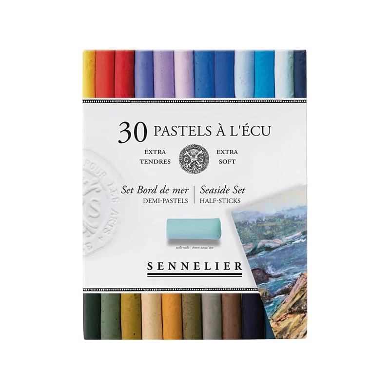 Sada suchých pastelov Sennelier - 30x1/2 ks, Seaside