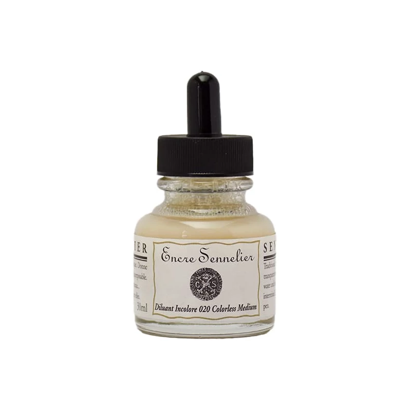 Riediace médium na kreslenie tušou Sennelier, 30 ml