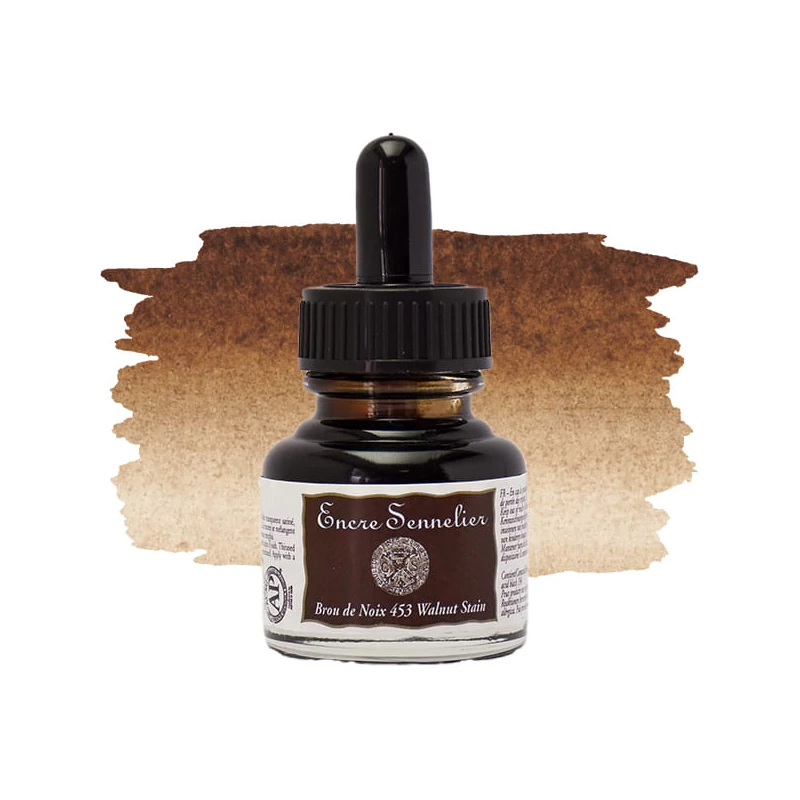 Kresliaci tuš Sennelier, 30 ml - 453, walnut stain